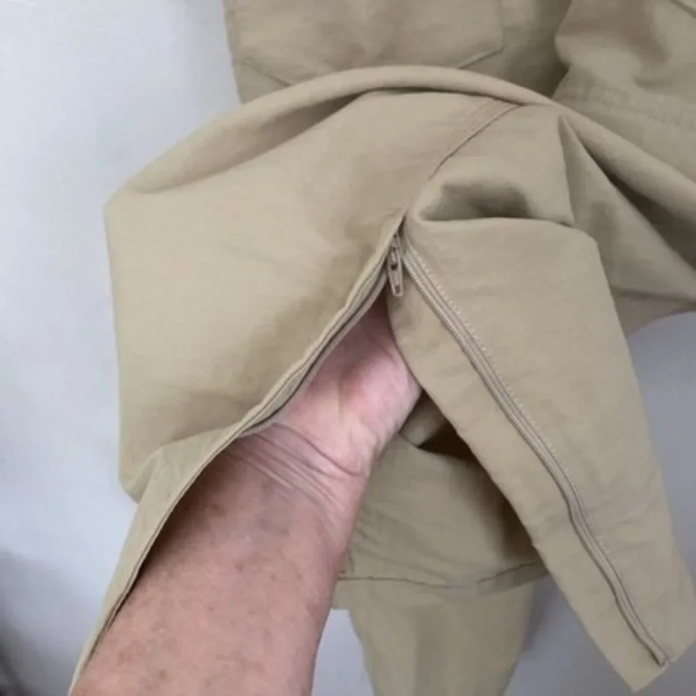 The North Face Convertible Cargo Hiking Belted Pants Tan Size 32 Inseam 31 - Picture 5 of 16